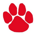 Red Paw Print Temporary Tattoo